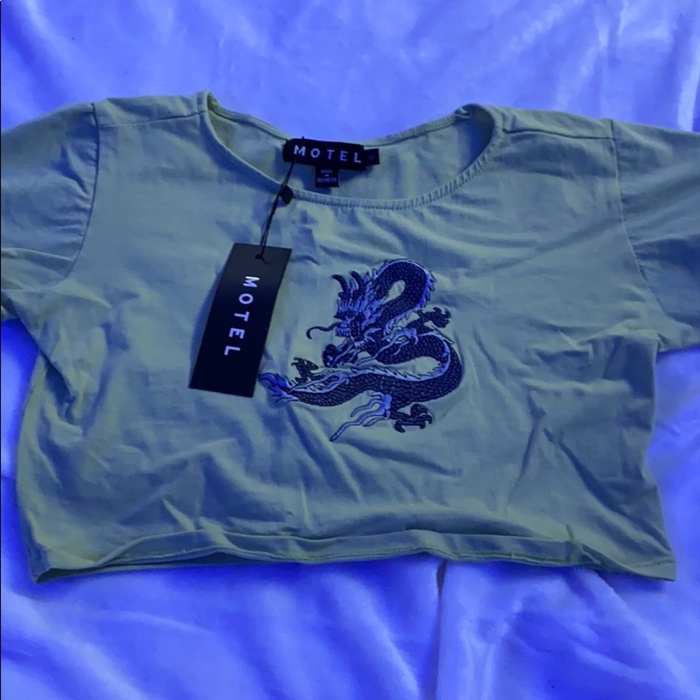 Motel rocks cropped baby tee